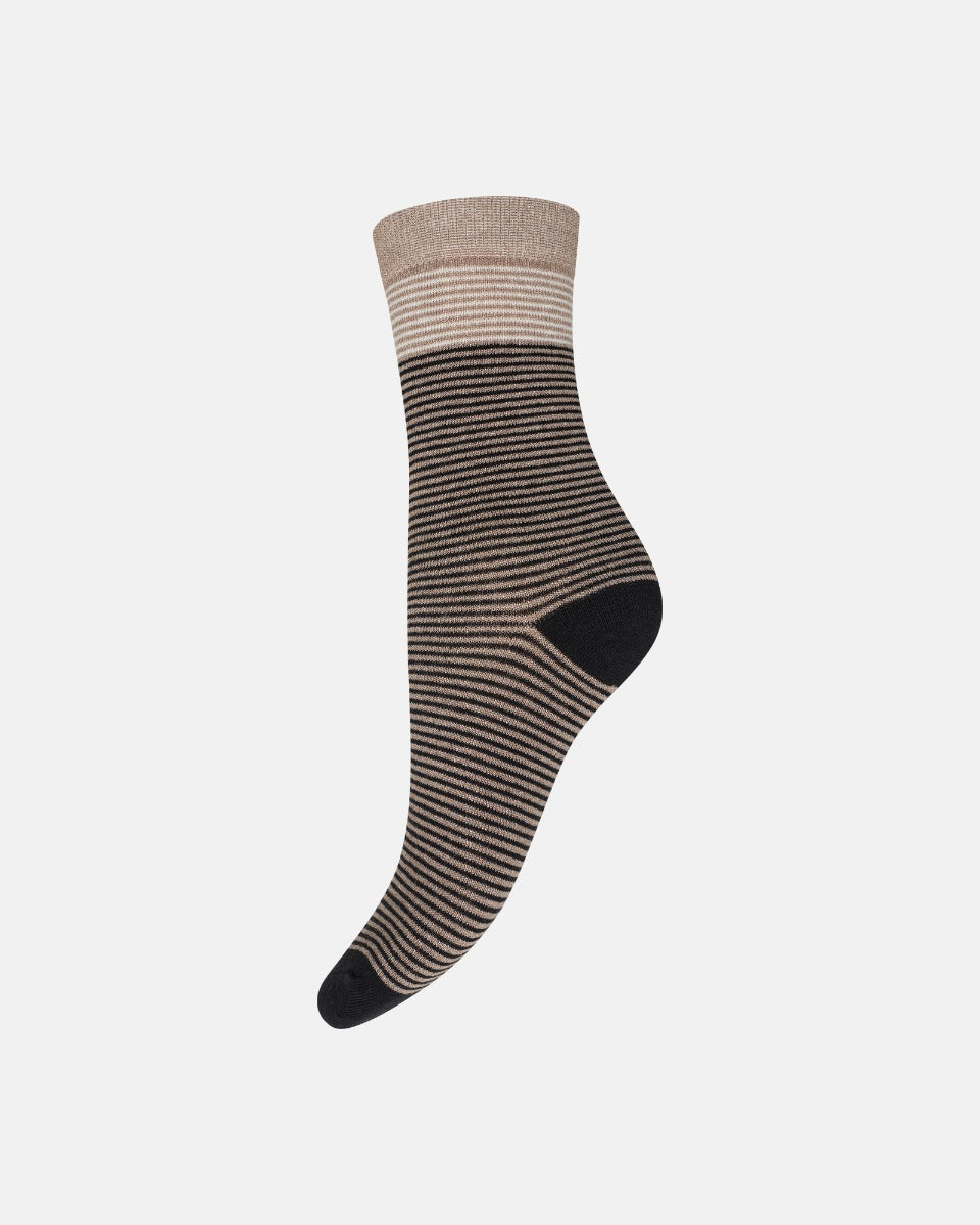 DECOY Ankel Strømper 3 pack Brun Grå Sort