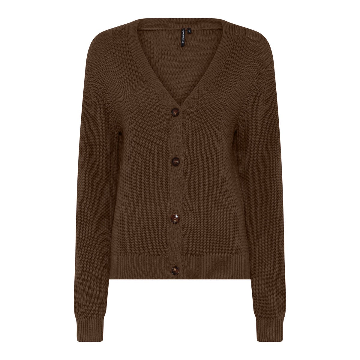 Soulmate Helle Strik Cardigan Shiitake Brun