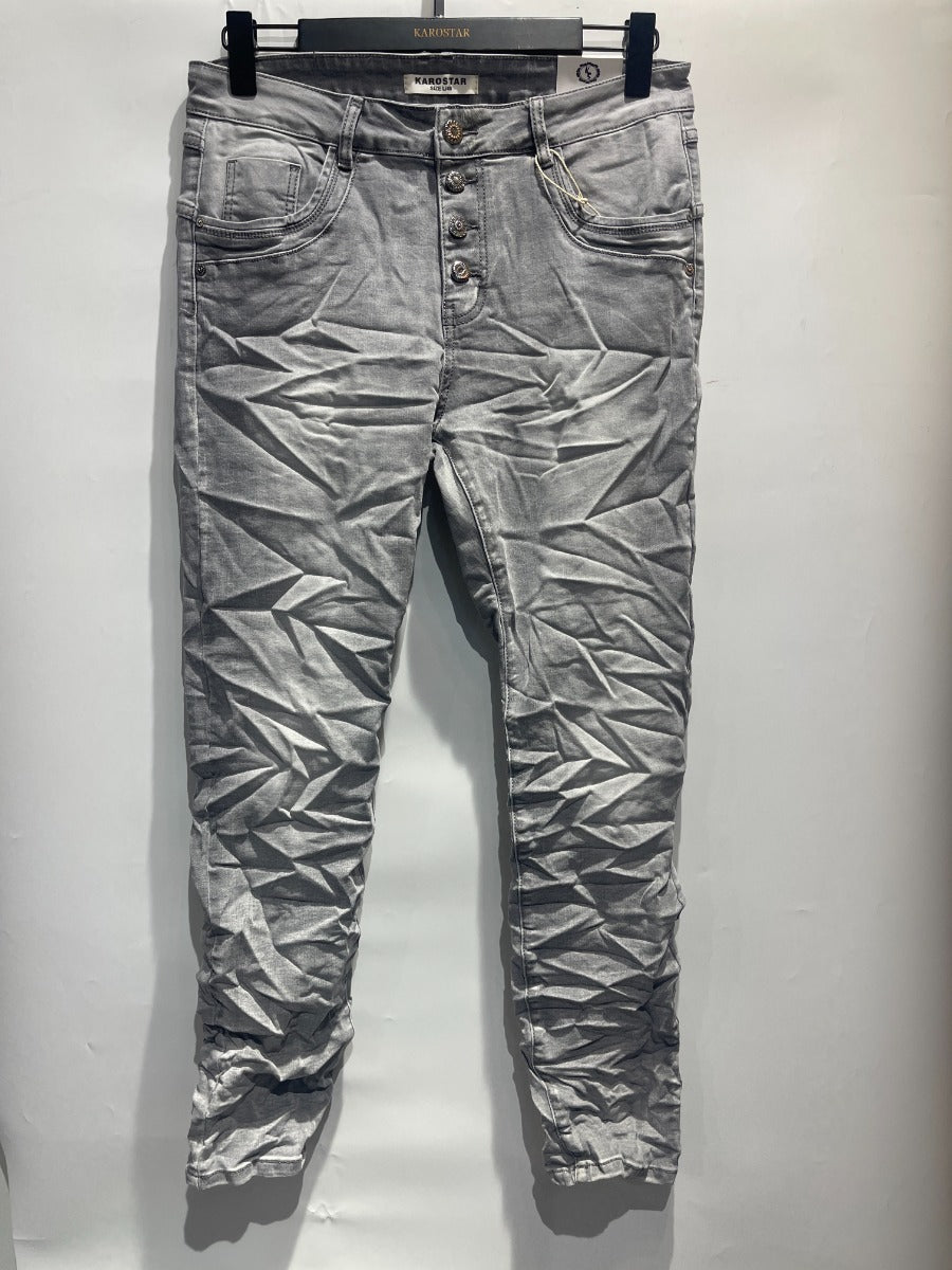 Karostar SUMI Buks  Denim Knapper Grå