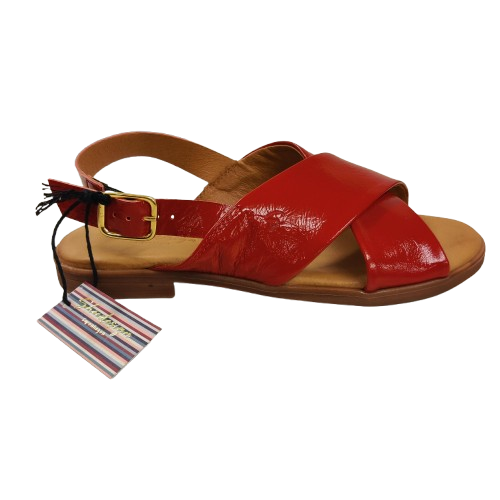 ShoeDesign NICOLA Sandal Læder Patent Rød