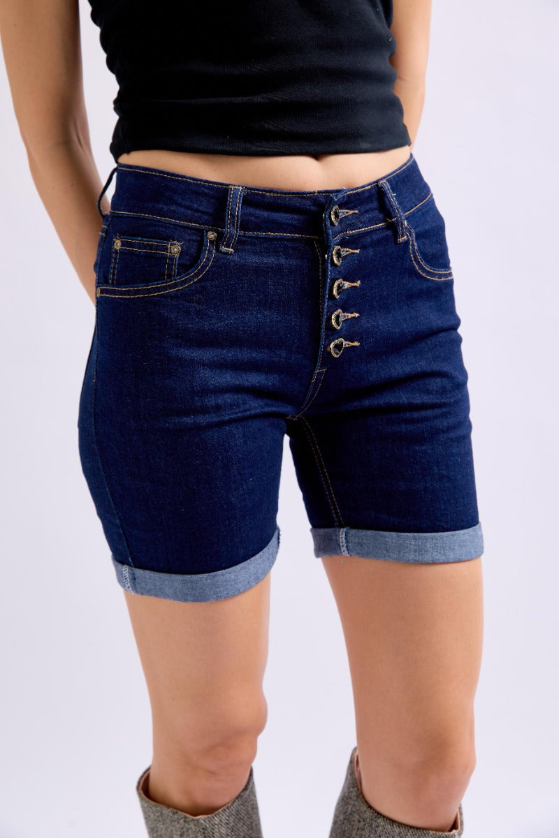 Place Du Jour JUNE Shorts Knapper Mørke Blå