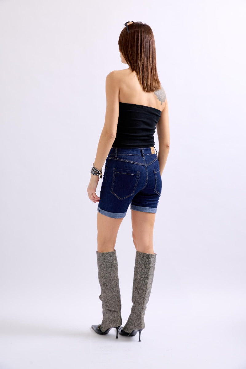 Place Du Jour JUNE Shorts Knapper Mørke Blå