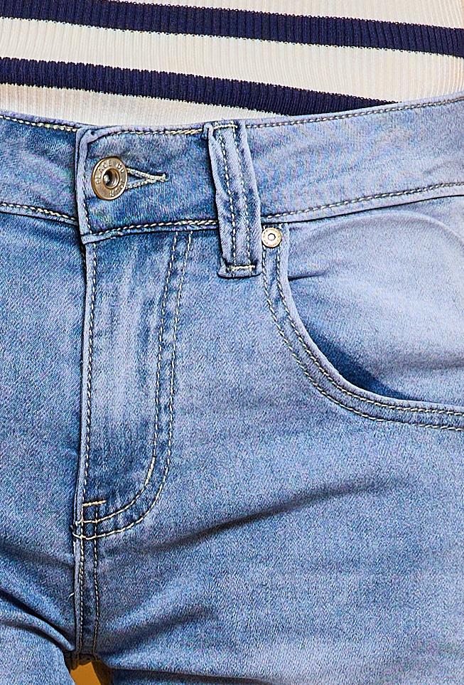 Place Du Jour JUNE Shorts Lynlås Denim Blå