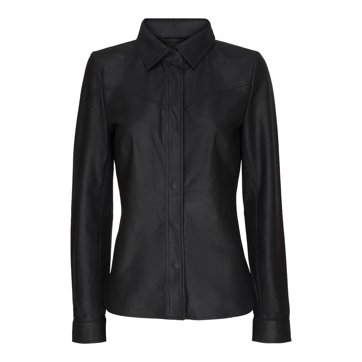 BTF CPH Slim Fitted Shirt Leather Black Gunmetal