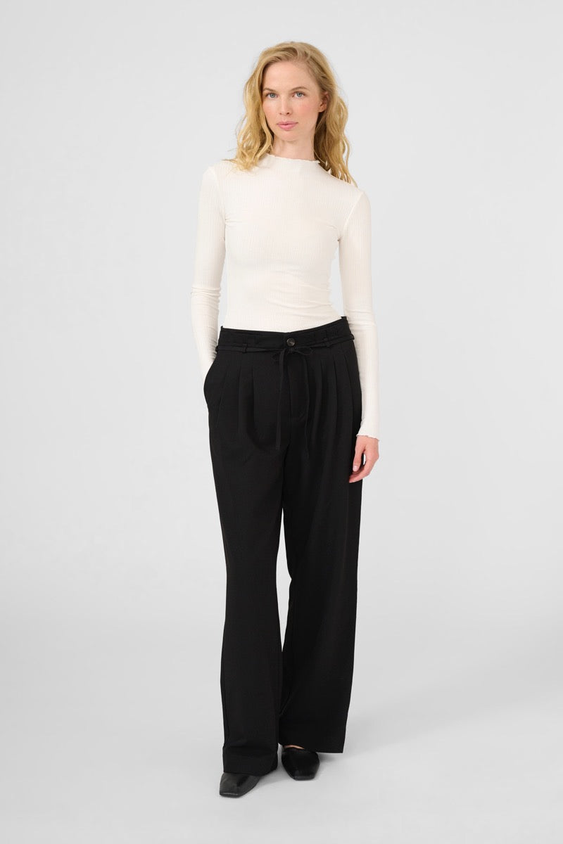 Karen By Simonsen Candace T-shirt Langærmet Egret Hvid
