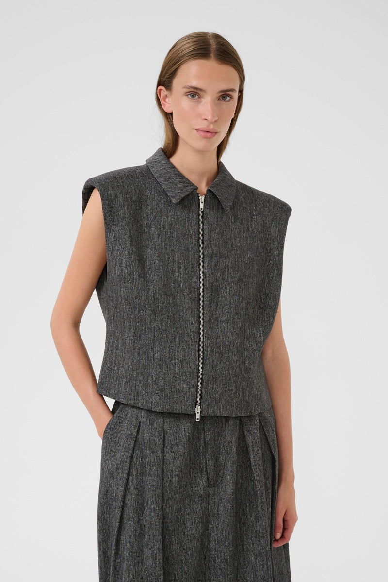 Karen By Simonsen Blair Vest Meteorite Sort