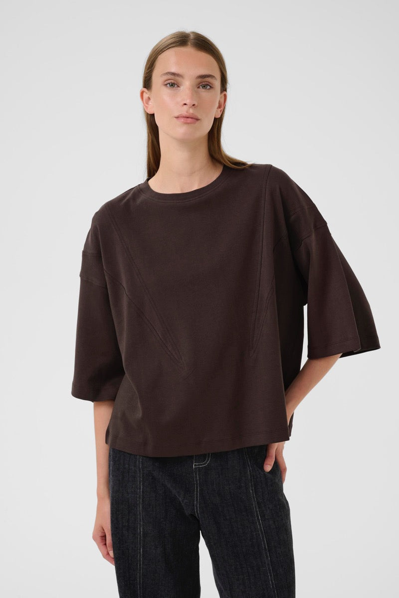 Karen By Simonsen Bristol T Shirt Bracken Brun