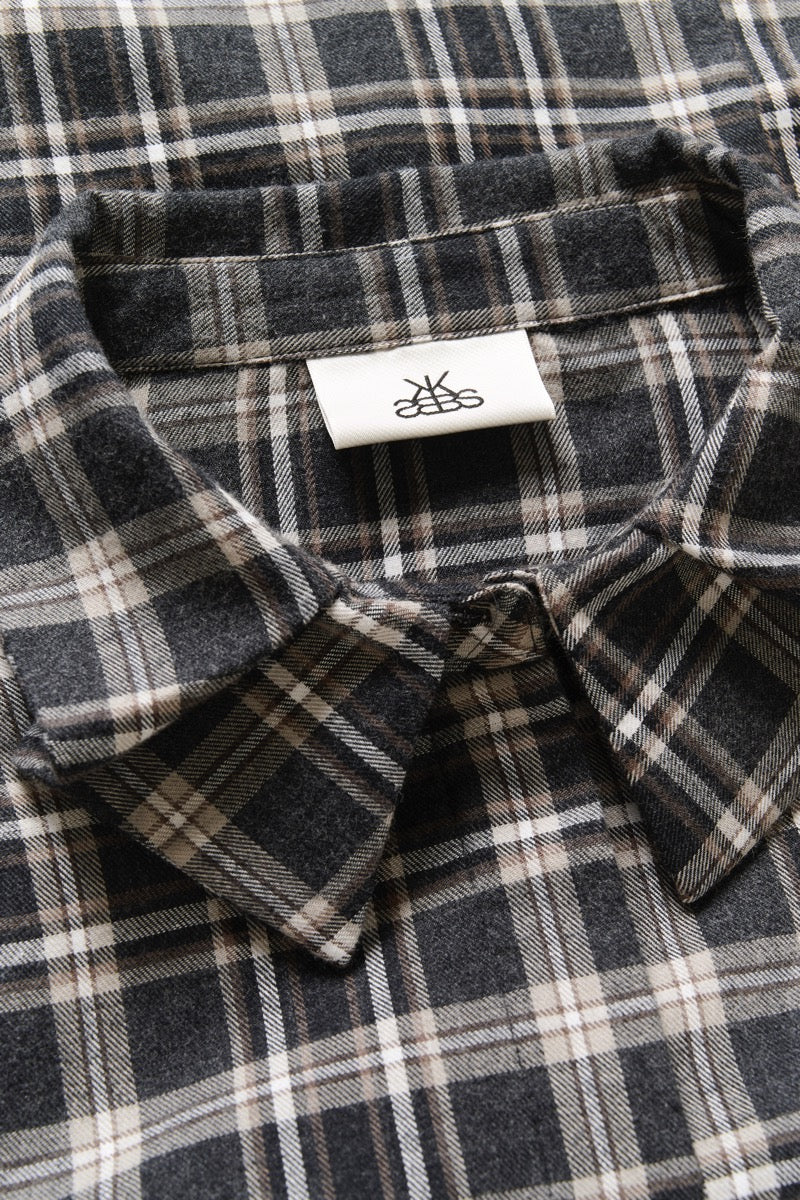 Karen By Simonsen Belis Frosty Bluse Thunderstorm Check Grå