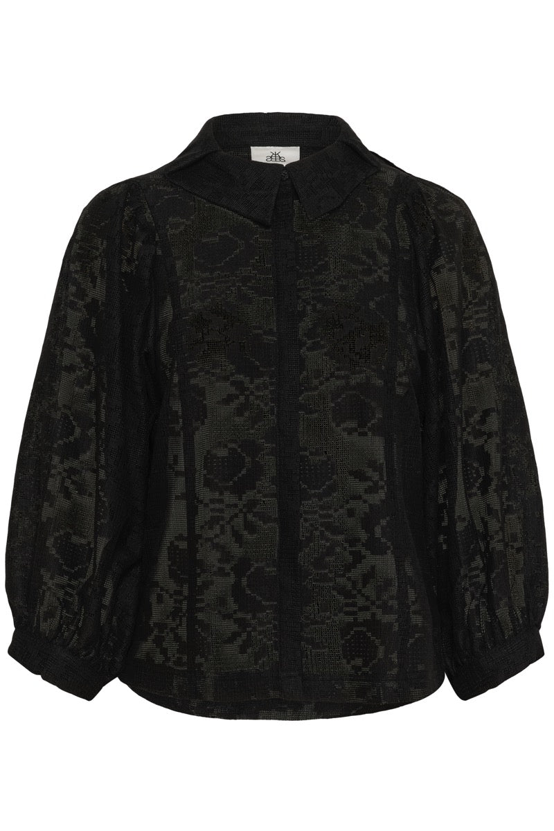 Karen By Simonsen Brynja Frosty Bluse Meteorite Sort