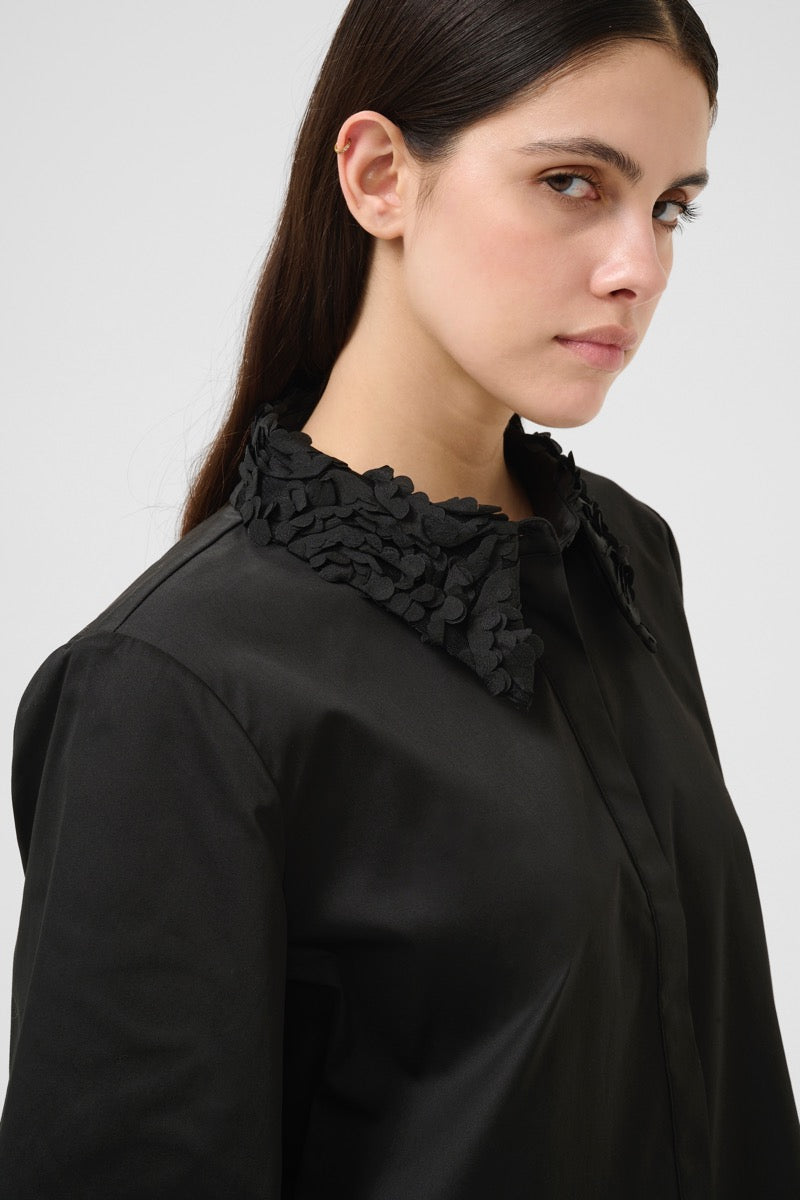 Karen By Simonsen Cleo Clarissa Skjorte Meteorite Sort