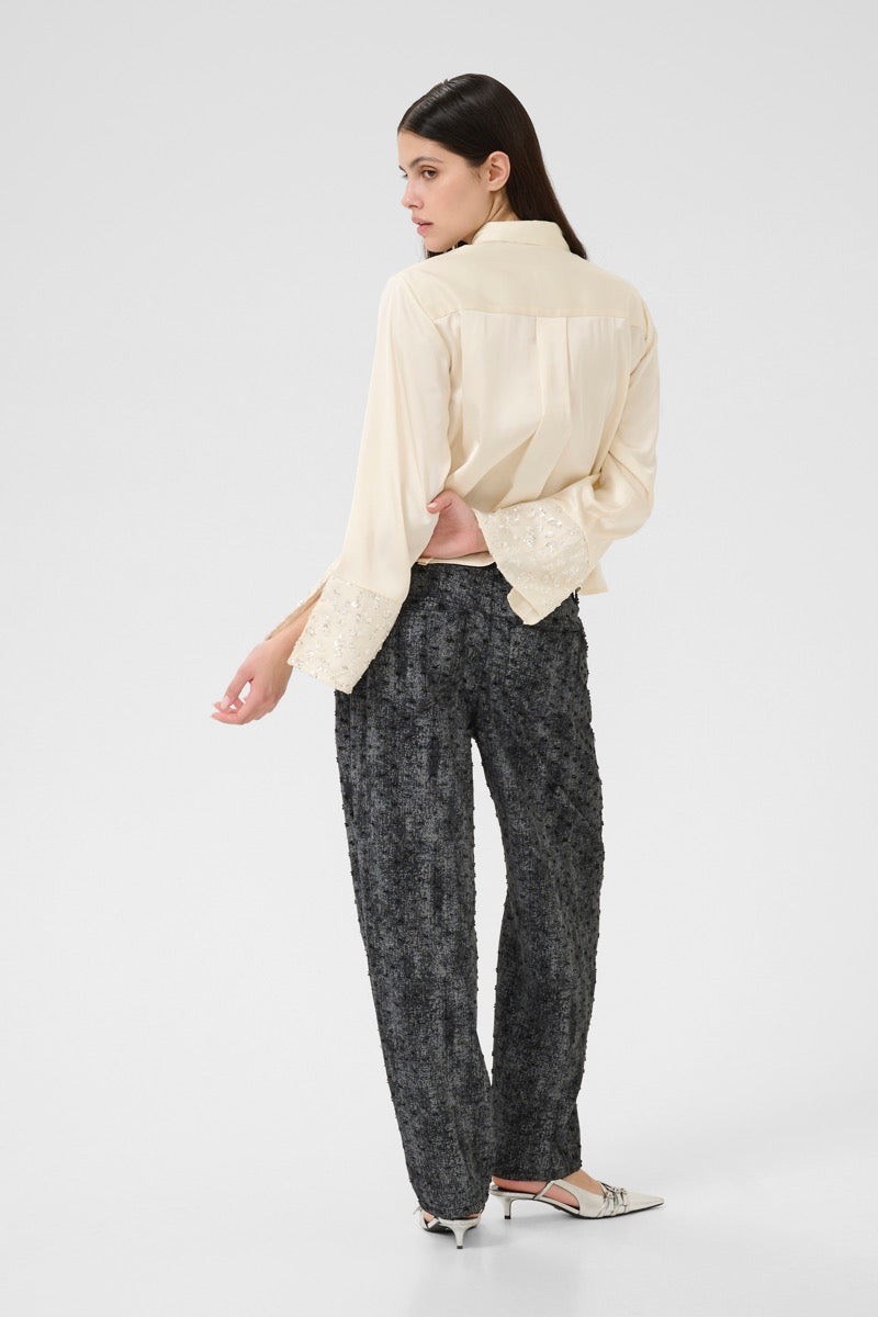 Karen By Simonsen Carmen Skjorte Egret Creme