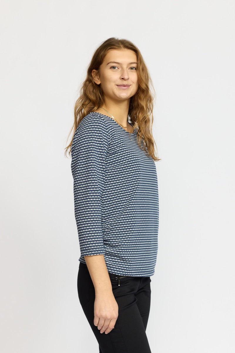 2 Biz Hovast Bluse Blå