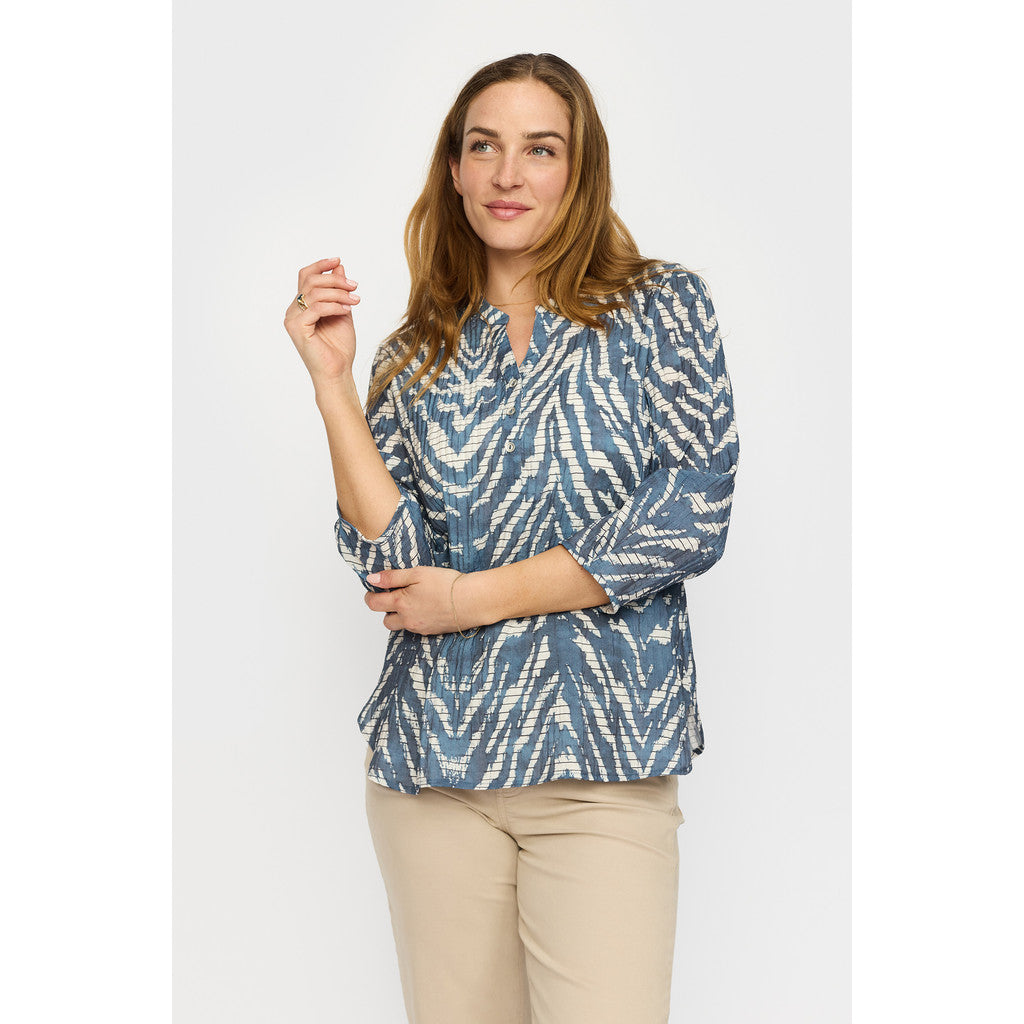 2 Biz Amoa Bluse Denim Blå