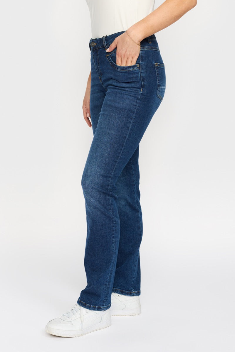 2 Biz Bekke Jeans Dark Denim Blå