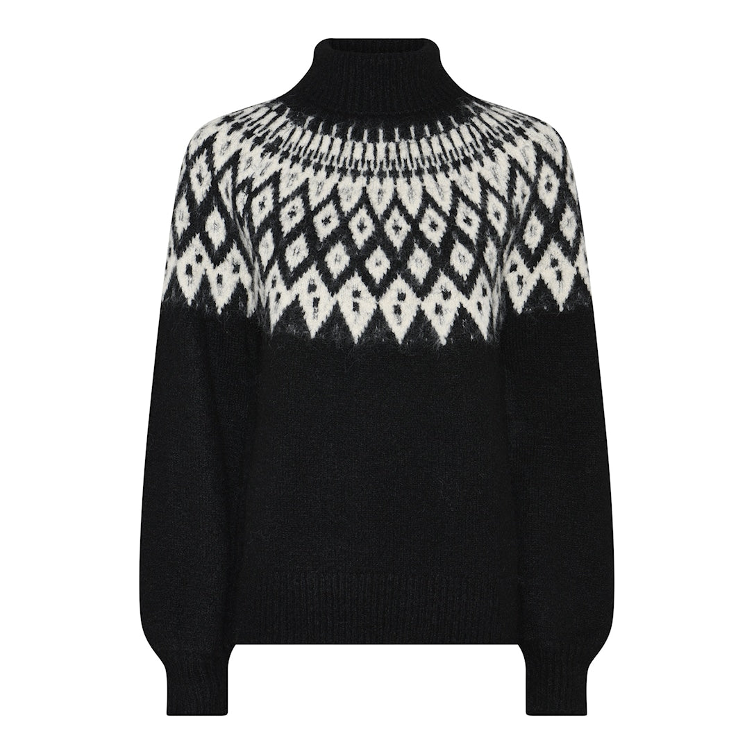 Soulmate Brigitta 1 Strik Pullover Sort
