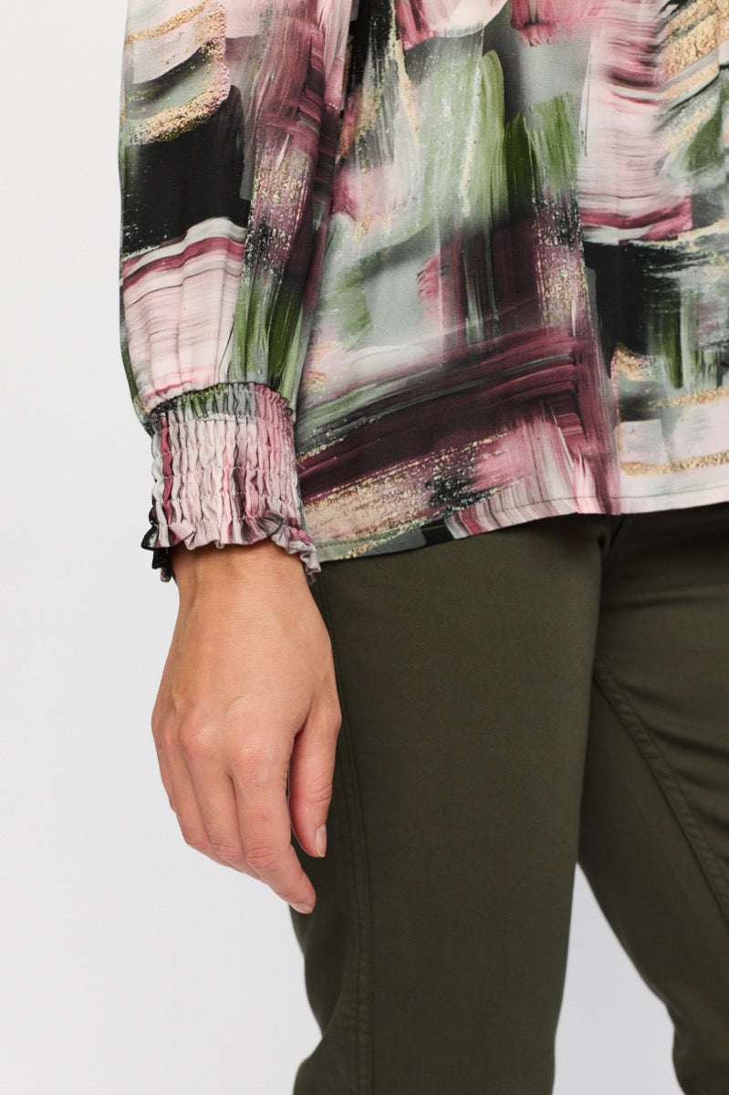 2 Biz Estelle Bluse Square Rosa