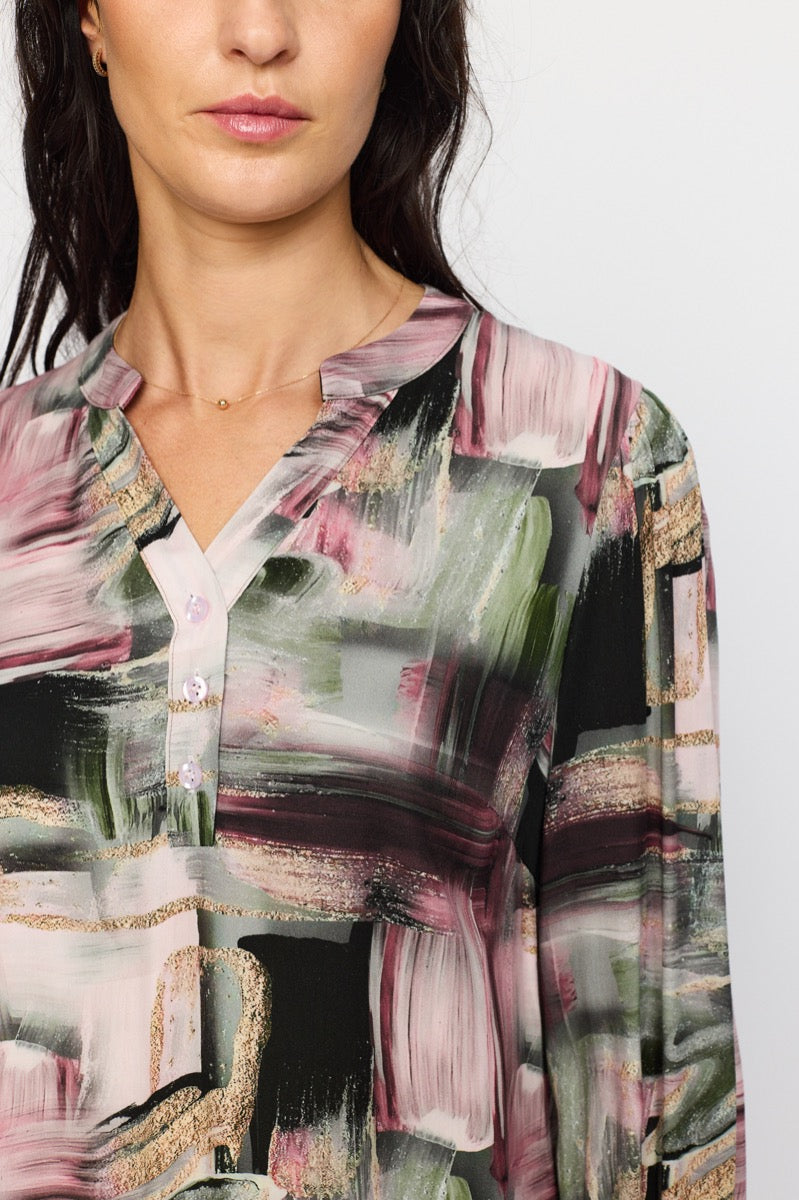 2 Biz Estelle Bluse Square Rosa