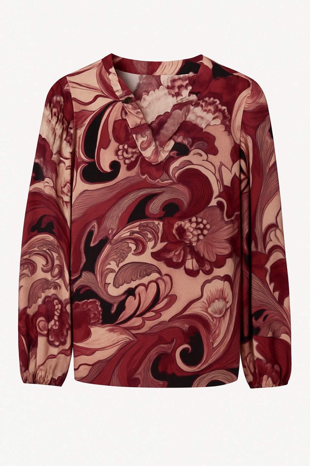 2 Biz Runa Bluse Leaf Rosa