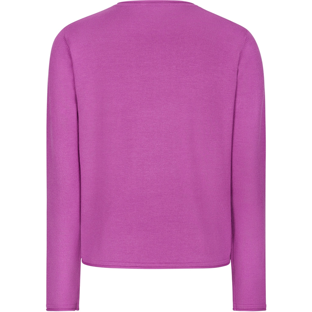 Soft Rebels Marla O Neck Strik Roll Edge Orchid Lilla
