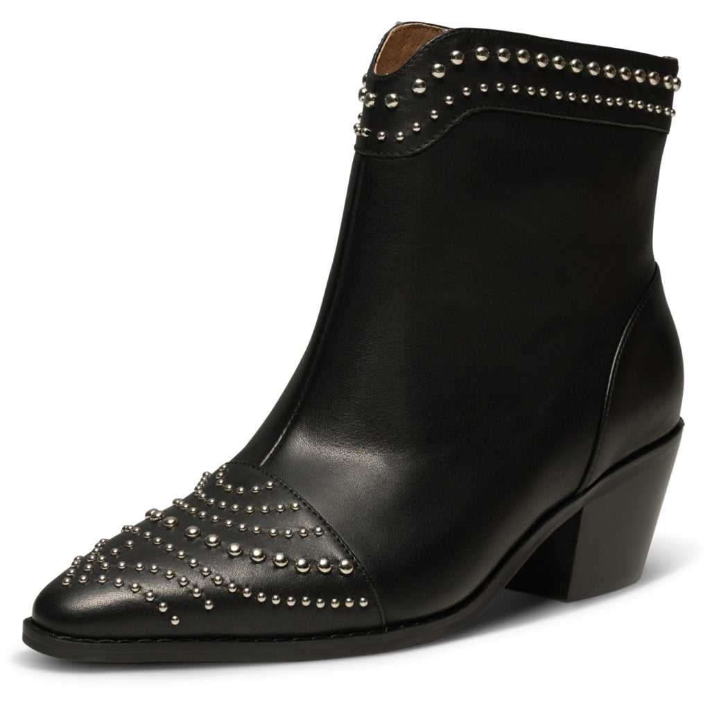 Shoe The Bear Annika Western Stud Leather Sort