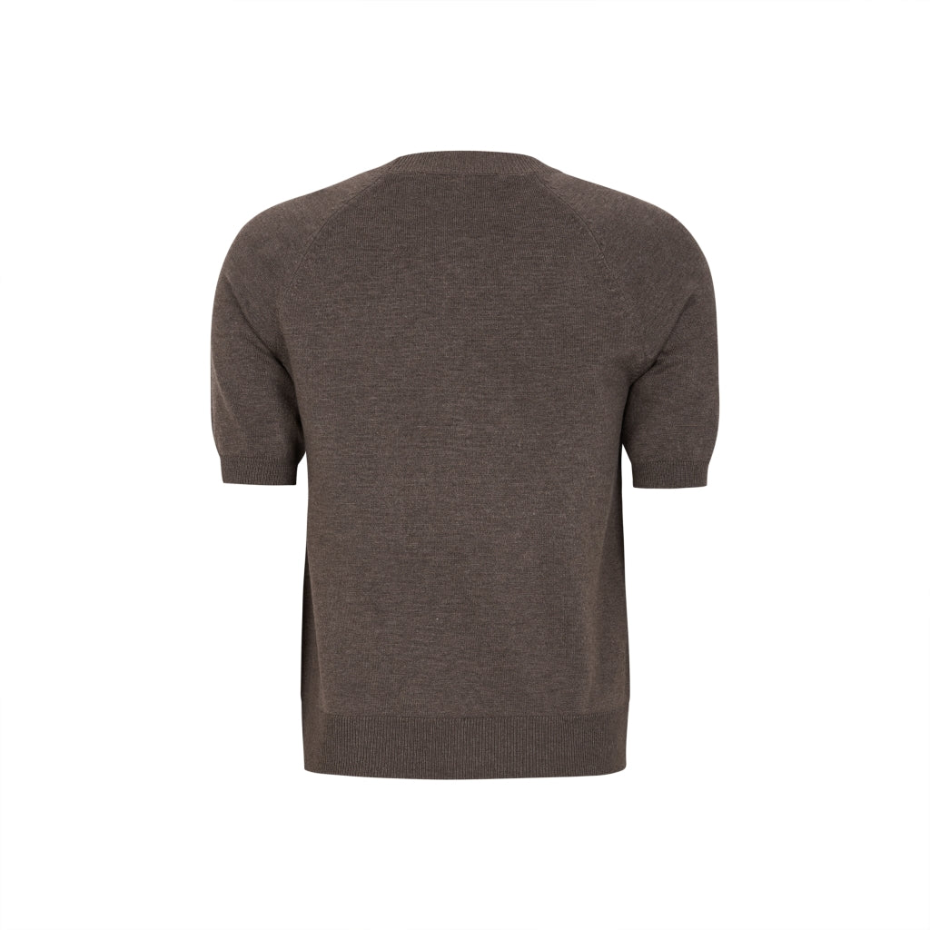 Soft Rebels Maria SS O Neck Coffee Quartz Melange