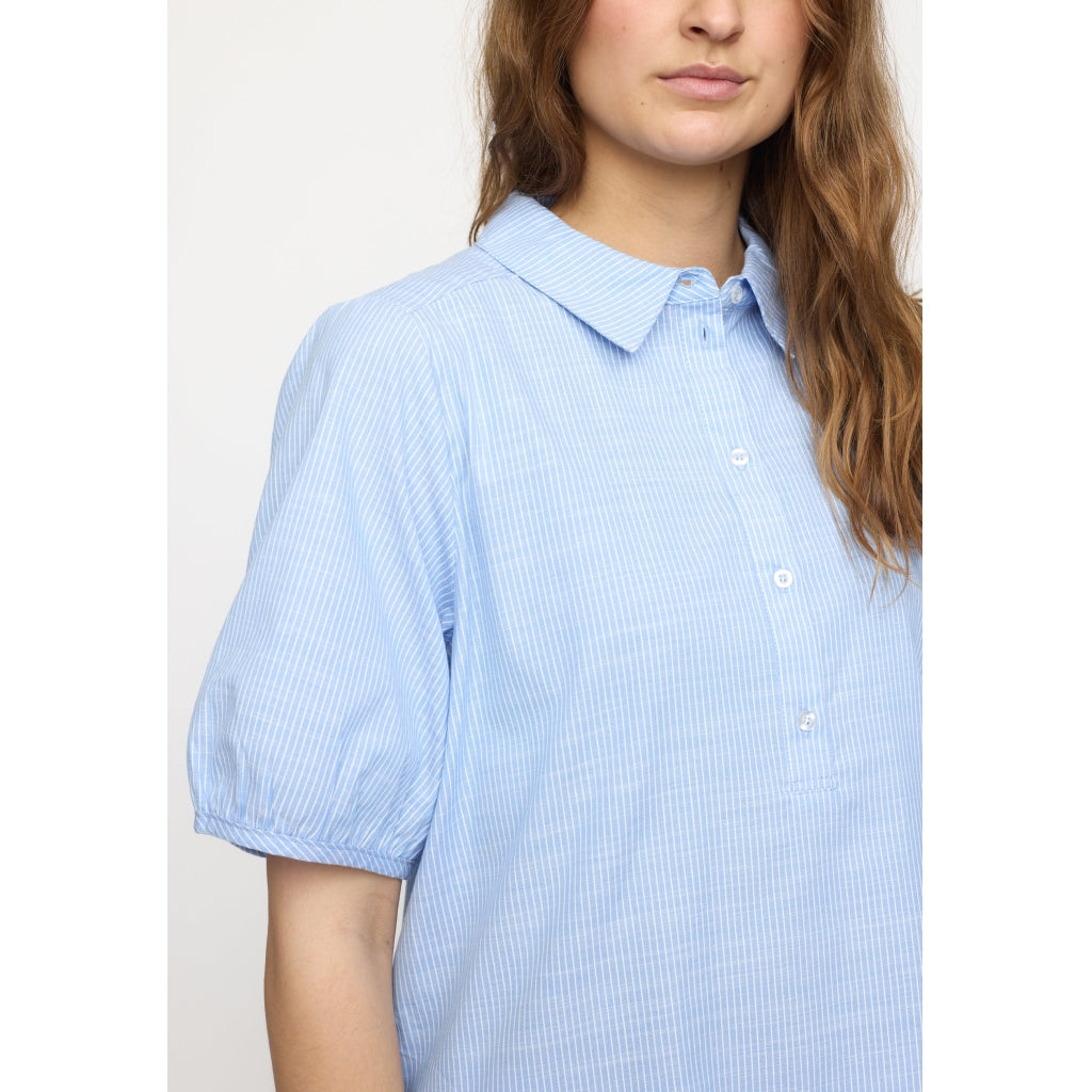 Soft Rebels Ebbi Bluse Vista Blå