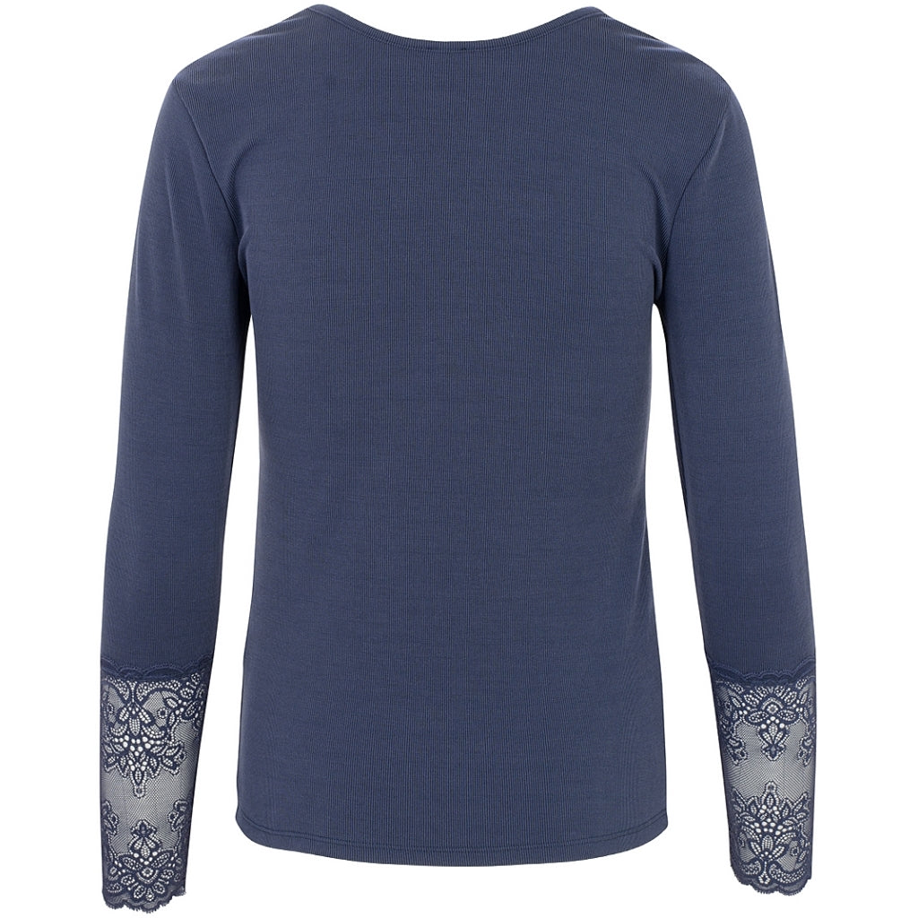One Two Gitte T Shirt Smoke Blå