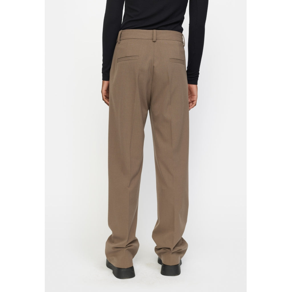 Soft Rebels Vilja Midwaist Loose Buks Morel Brun