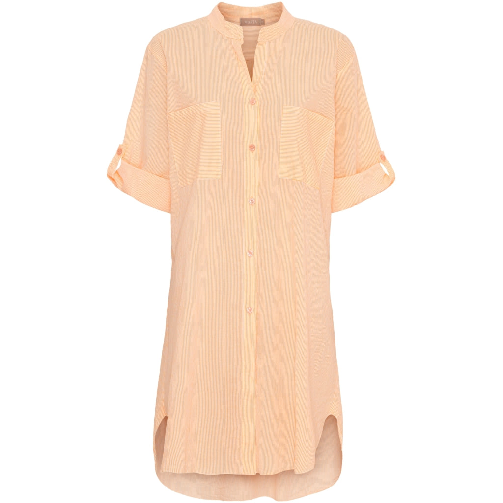 Marta Du Chateau Tunika Stribet Strong Orange