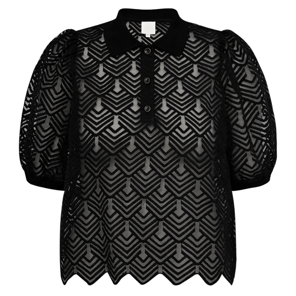 GOSSIA AvaGO Polo T-shirt Sort