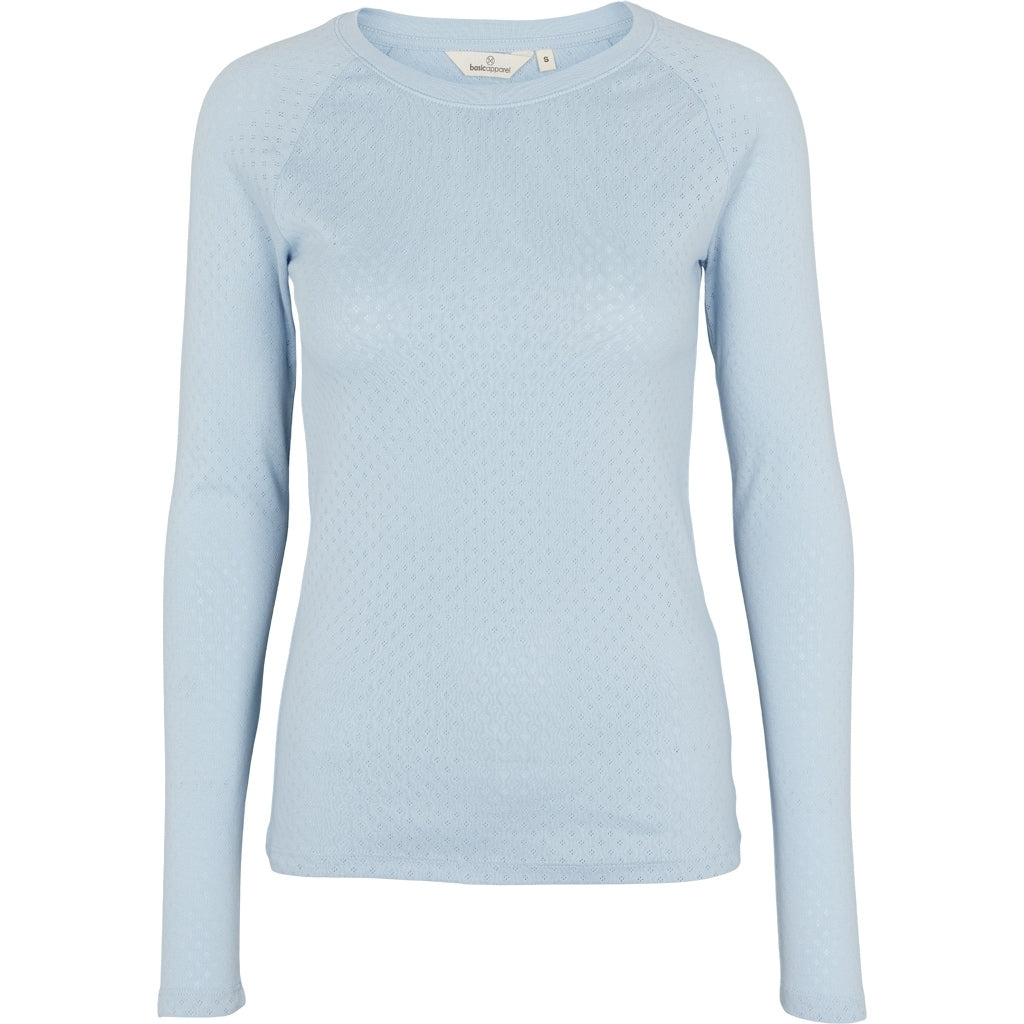 Basicapparel Arense LS T-shirt Tee Cashmere Blå