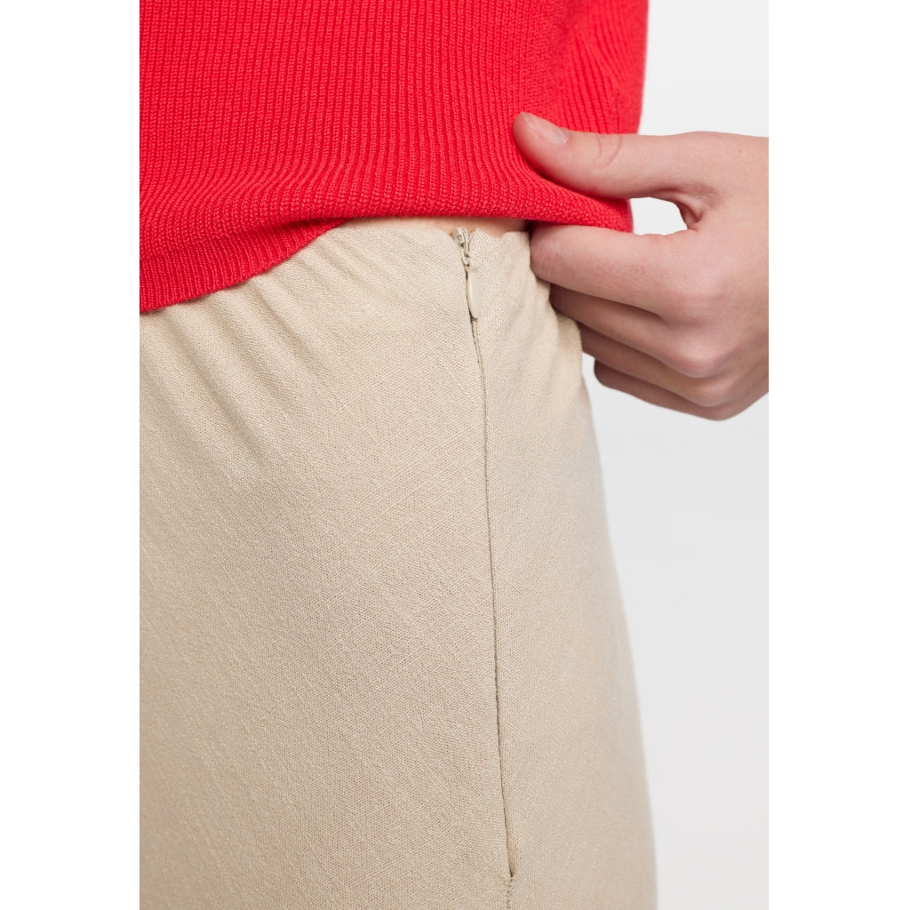 Soft Rebels Samantha Midi Nederdel Crockery Beige