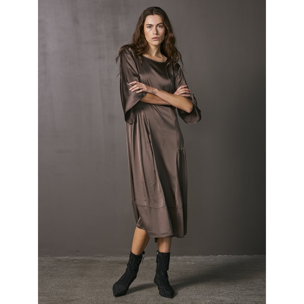 Nü Denmark Vanilla Kjole Dark Brown
