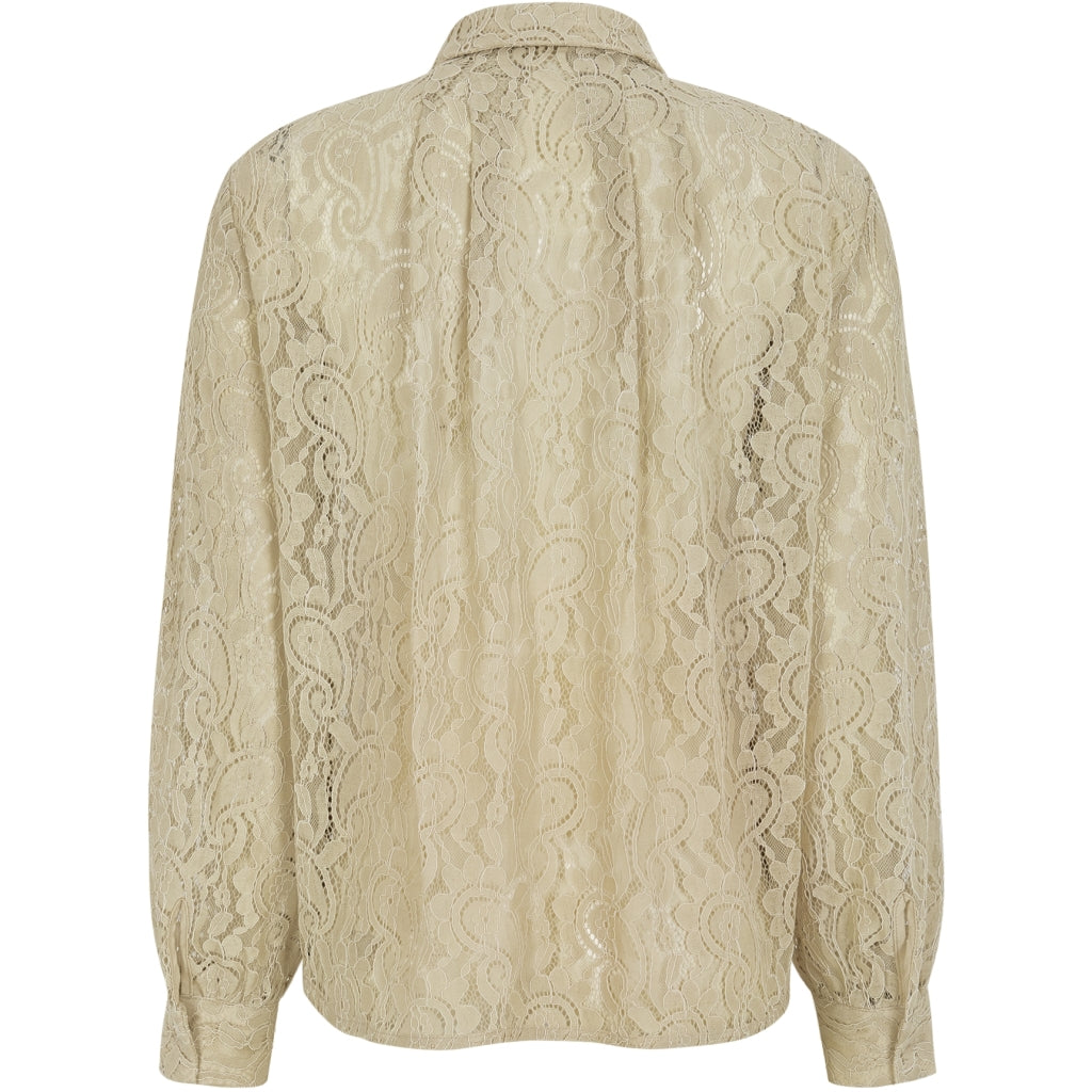 Soft Rebels Dion Skjorte Arctic Wolf Creme