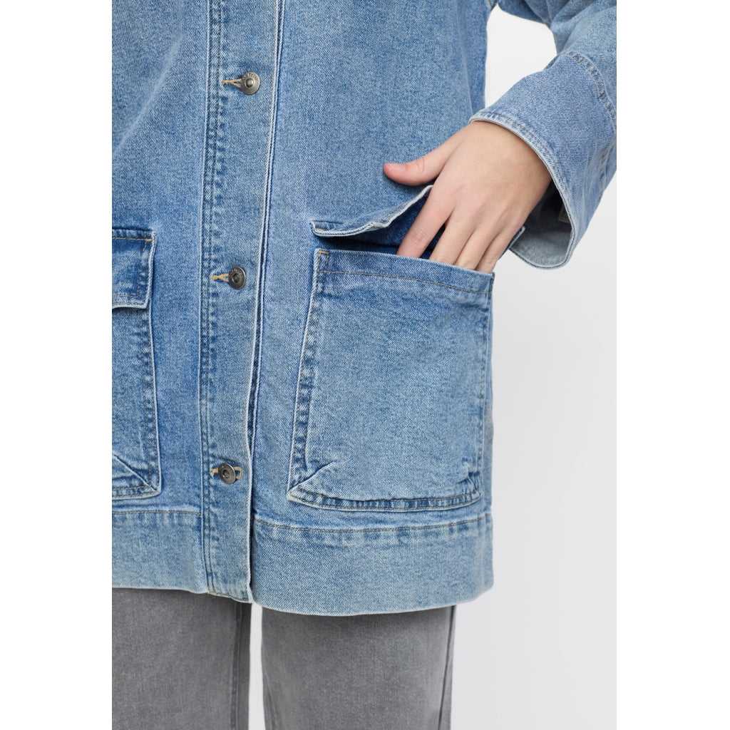 Soft Rebels Kiki Jakke Lommer Denim True Blå