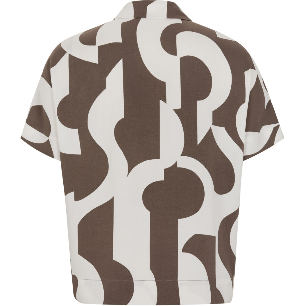 Soft Rebels Ginny Freedom SS Skjorte Earthy Artscape