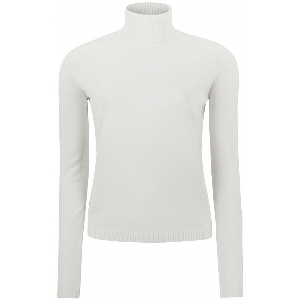 Soft Rebels Marla Rollneck Strik Snow Hvid
