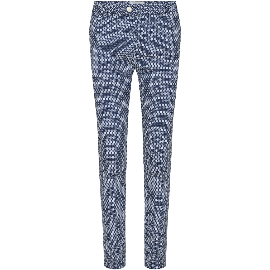 Pieszak Gigi Jacquard Bukser Amazing Texture Blå
