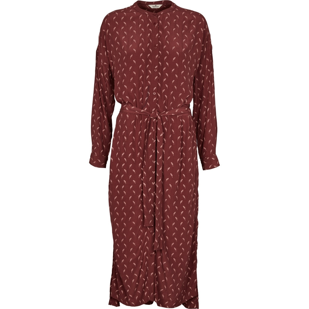 Basic Apparel Tone Skjorte Kjole Chocolate Brun