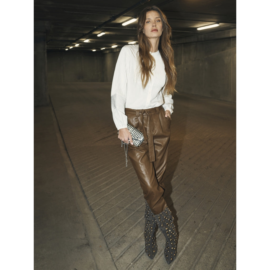 Nü Denmark Bella Bukser Dark Earth Brun