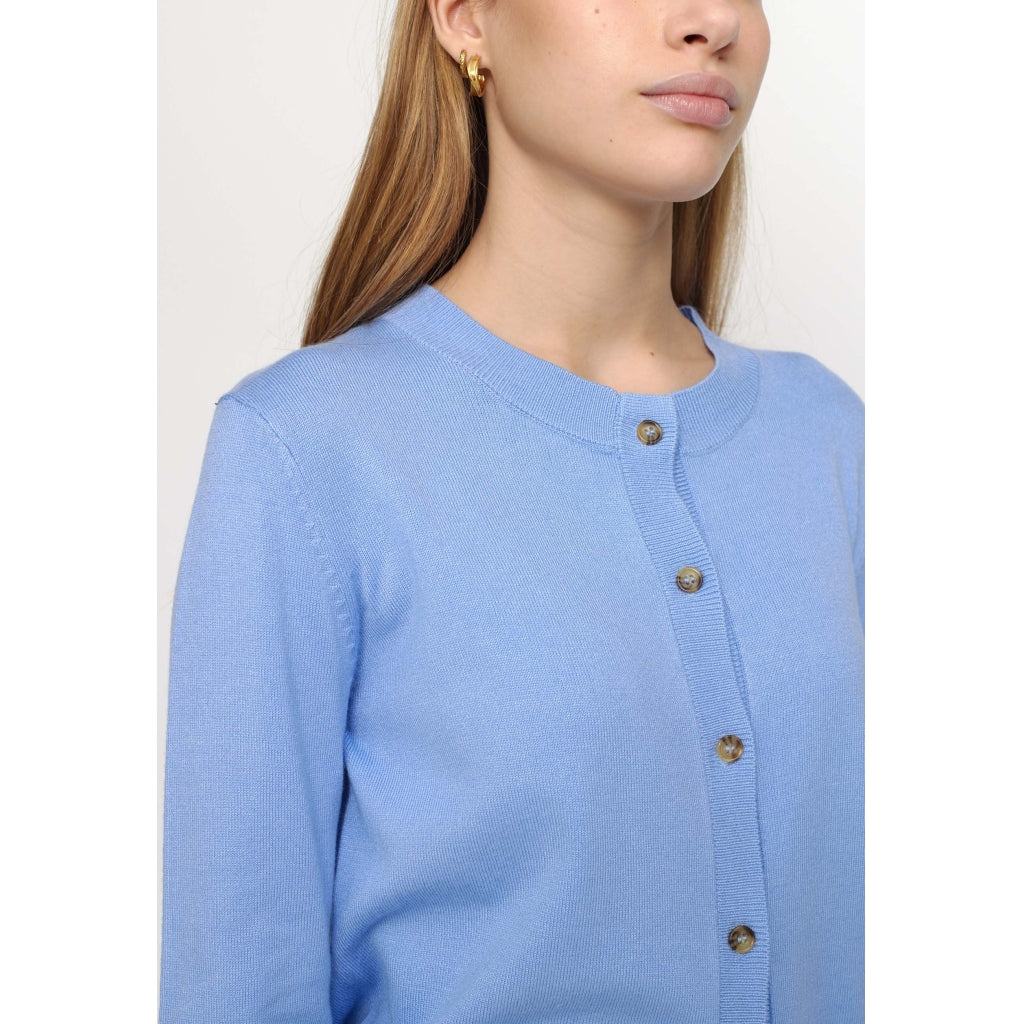 Soft Rebels Marla Cardigan Strik Hydrangea Blå