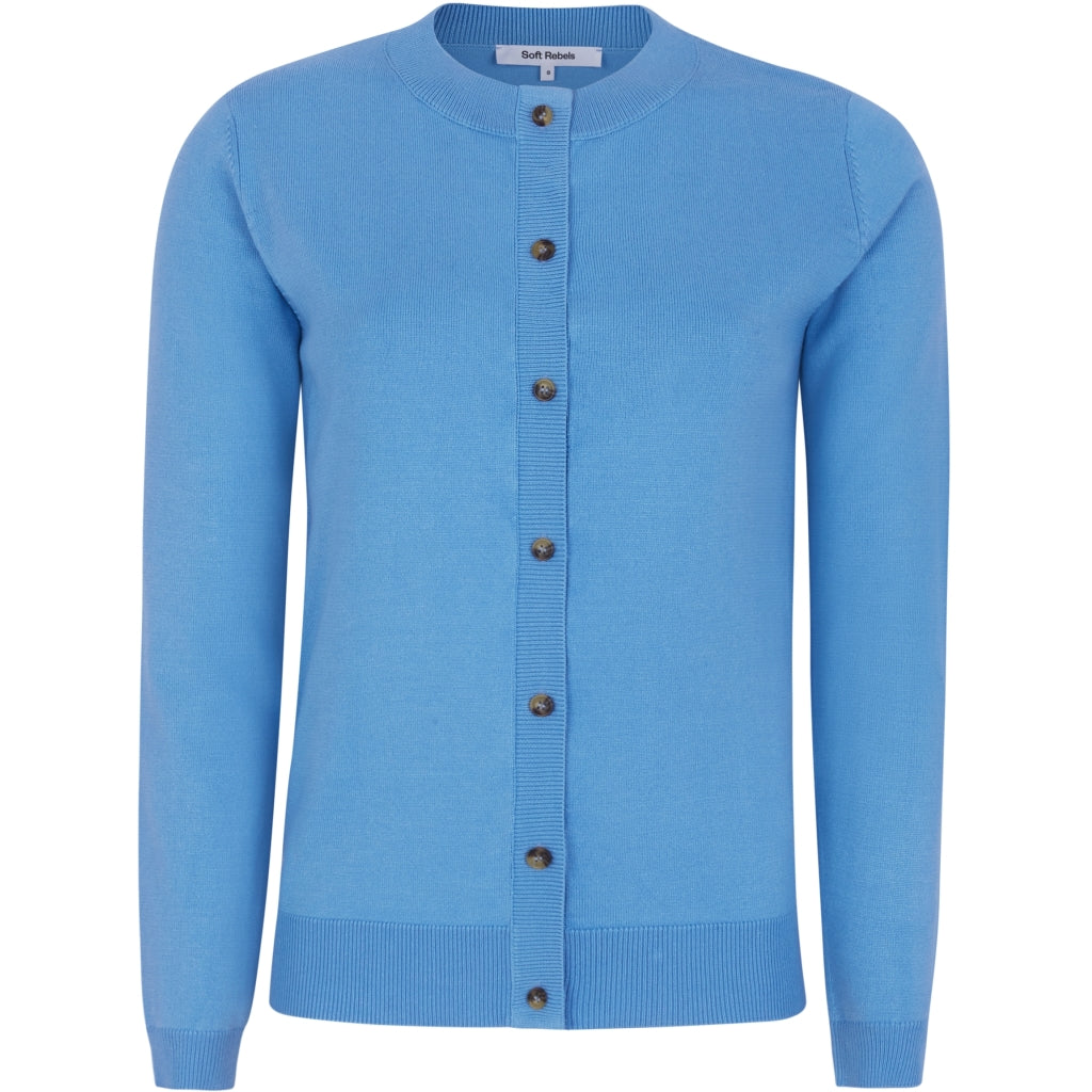 Soft Rebels Marla Cardigan Strik Little Boy Blå
