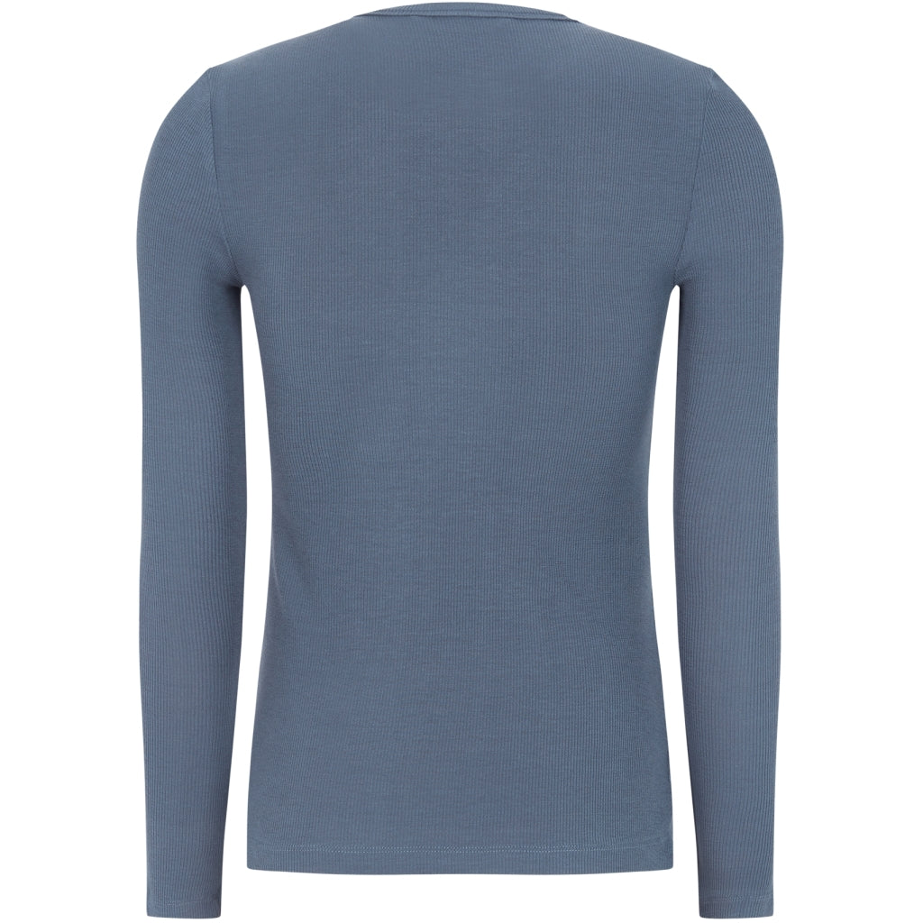 Soft Rebels Fenja O Neck Top Grisaille Blå