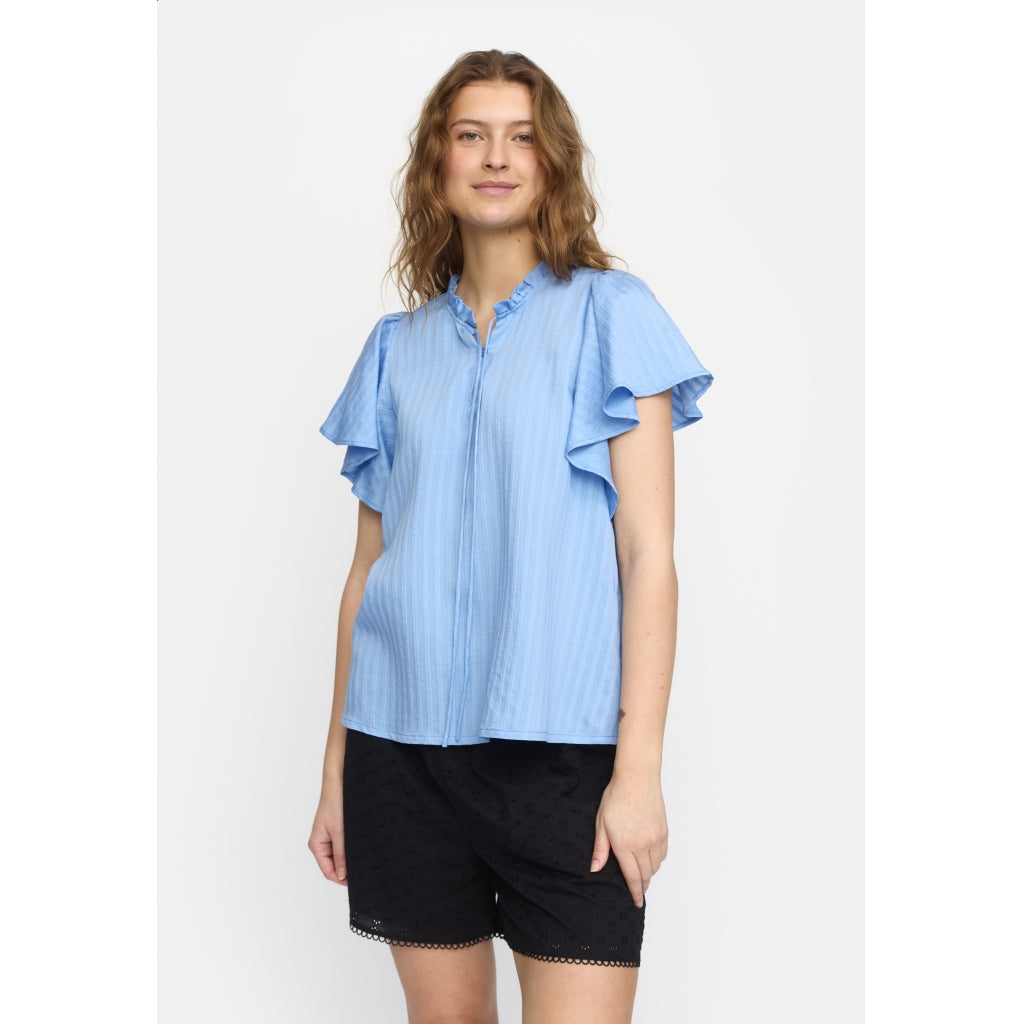 Soft Rebels Chloe Bluse Flæser Vista Blå