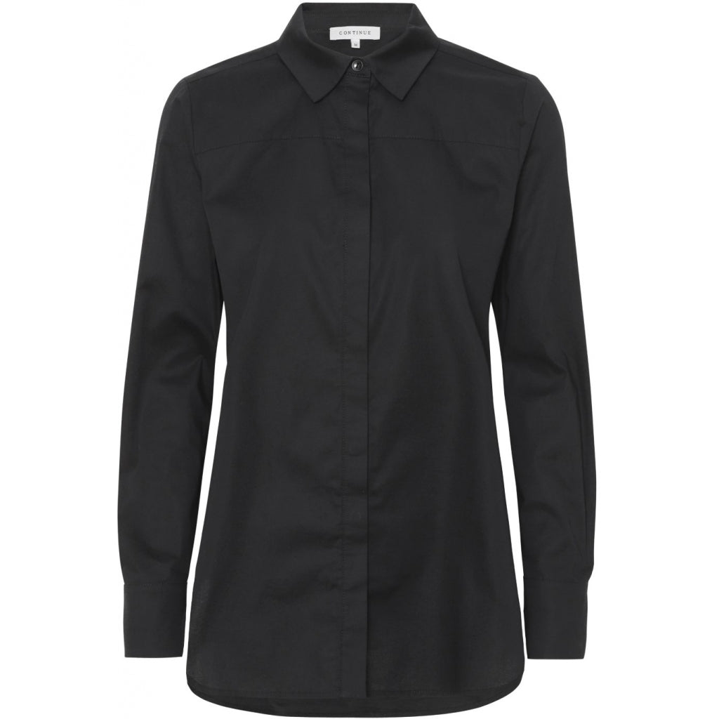 Continue CPH Melia Skjorte Solid Sort