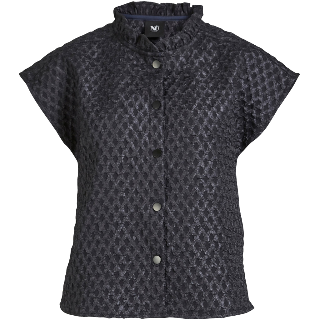 Nü Denmark Ane Top Denim Blå