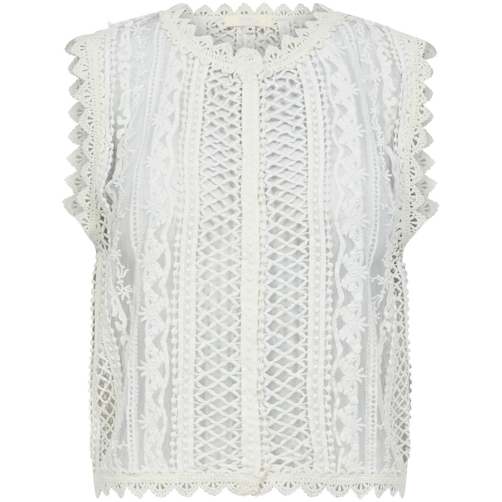 GOSSIA SeboraGO Bluse Top Off White