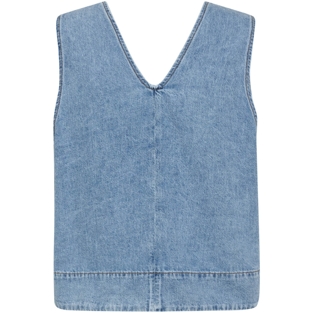 GOSSIA ChalinaGO Top Denim Blå