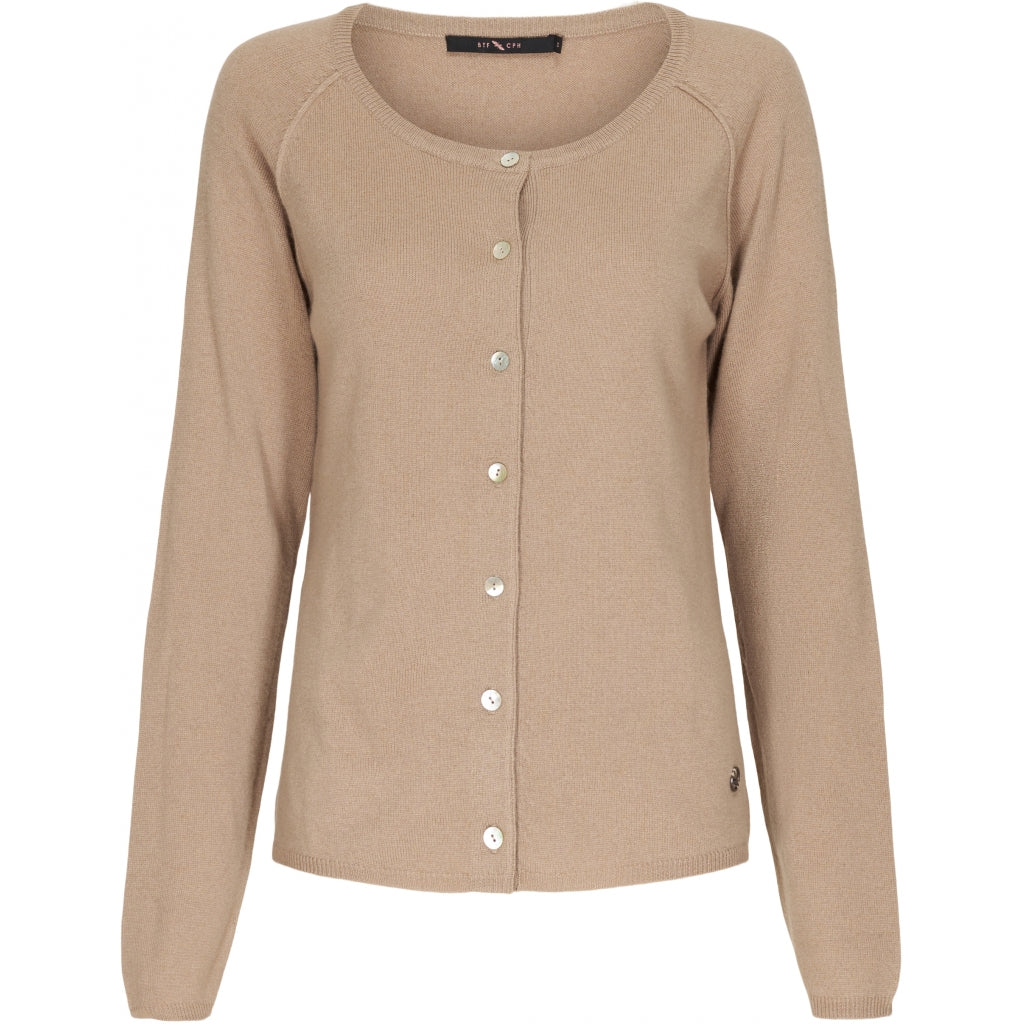BTF CPH Cashmere Cardigan Satin Beige