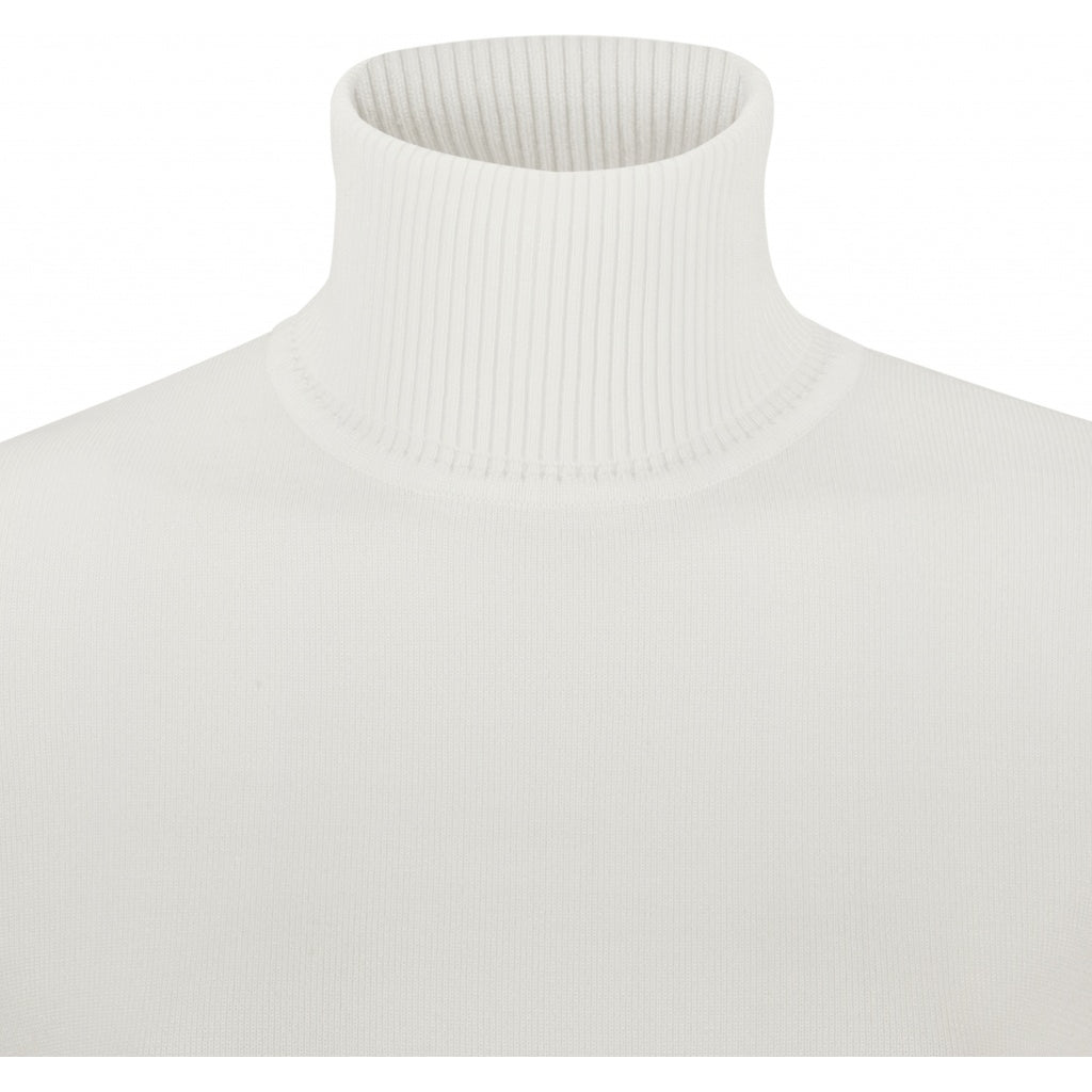 Soft Rebels Marla Rollneck Strik Snow Hvid